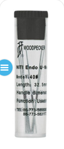 Pilniki kanałowe do końcówek ENDO Woodpecker (6 szt.) – do opracowywania kanałów