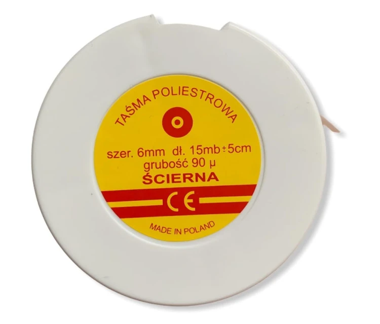 Taśma poliestrowa ścierna 6mm/90 mic | FINC