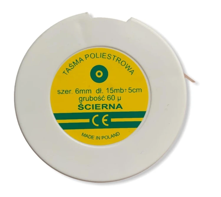 Taśma poliestrowa ścierna  6mm/ 60 mic | FINC