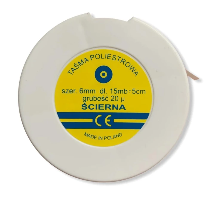 Taśma poliestrowa ścierna 6mm/20 mic | FINC