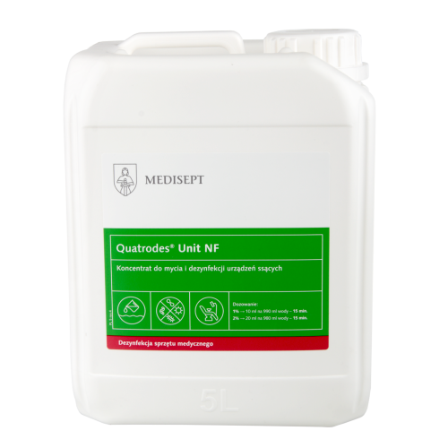 Quatrodes® Unit NF – Koncentrat do Mycia i Dezynfekcji Urządzeń Ssących
