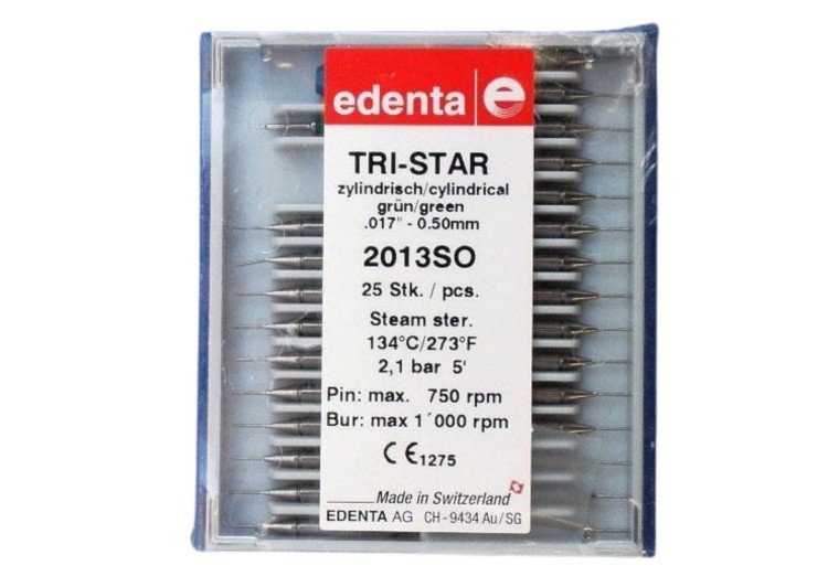 Ćwieki Edenta Tri-Star 25szt/op. czerwone