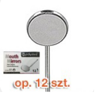 Lusterka płaskie rozm. 4 (22 mm) – op. 12 szt. | Stal nierdzewna, do rękojeści uniwersalnych