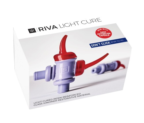 Riva Light Cure 45 kapsułek – światłoutwardzalny cement szkło‑jonomerowy | SDI
