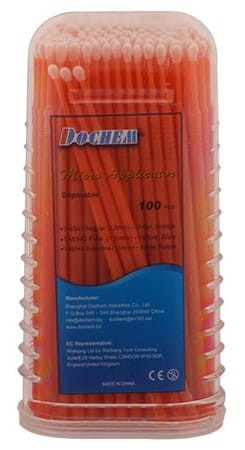 Mikroaplikatory pędzelki (op.100szt.) pomarańczowe 2,0mm