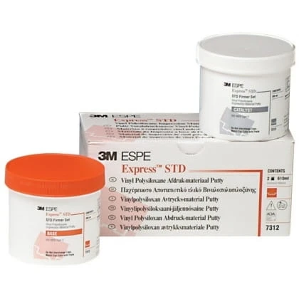 Express™ STD Putty – zestaw 2×305 ml (baza + katalizator), masa PVS 3M do precyzyjnych wycisków protetycznych