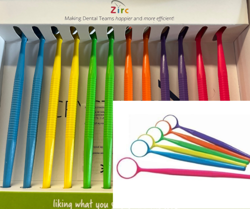 Lusterka Crystal Clear rozm. 5–1 szt. | Jasny obraz, kolory, sterylizacja 134°C