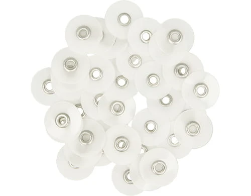 Krążki polerskie 12 mm - białe superfine (1.734) 40szt. TOR