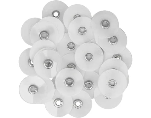 Krążki polerskie 14 mm - białe superfine (1.734) 40szt. TOR