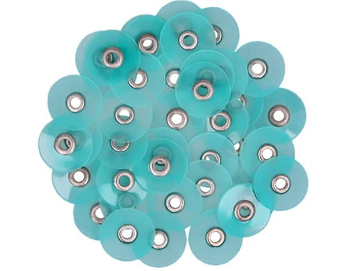 Krążki polerskie 12 mm -zielone Medium (1.732) 40szt. TOR