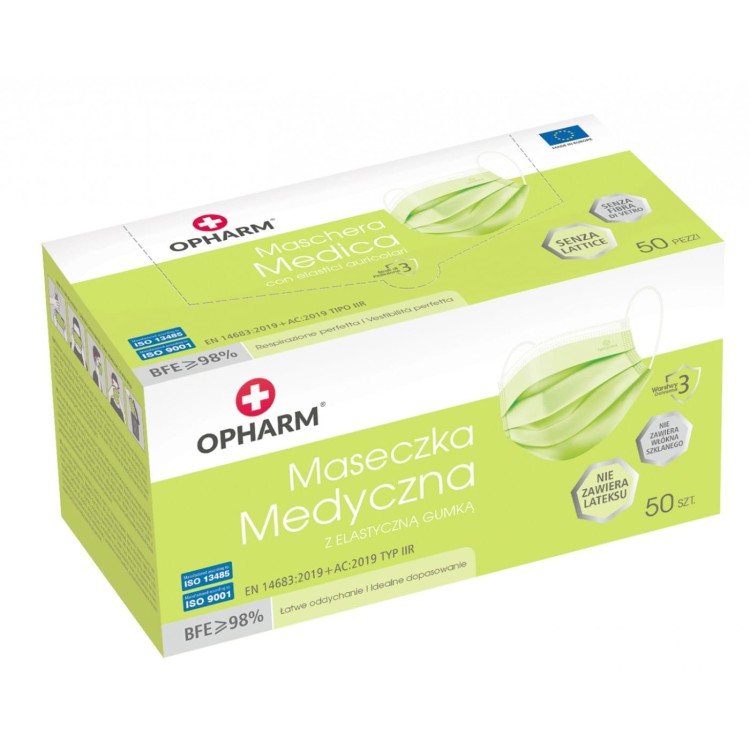 Maseczki Medyczne  Opharm 50 sztuk