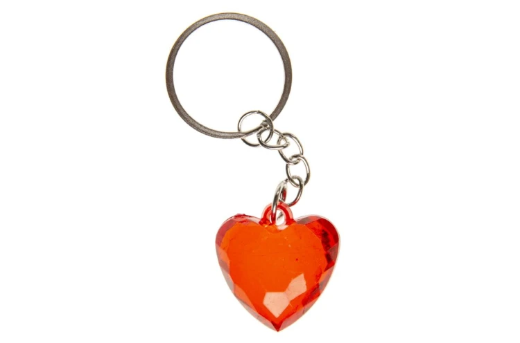 Brelok serce diamentowe 1szt