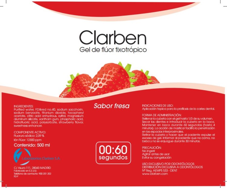 Żel do fluoryzacji Clarben