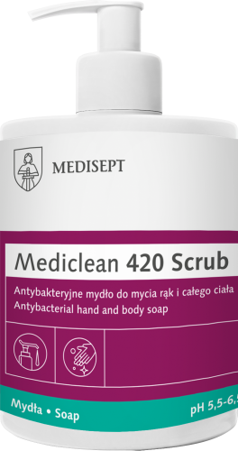 Mediclean 420 Scrub – łagodne antybakteryjne mydło do rąk i ciała