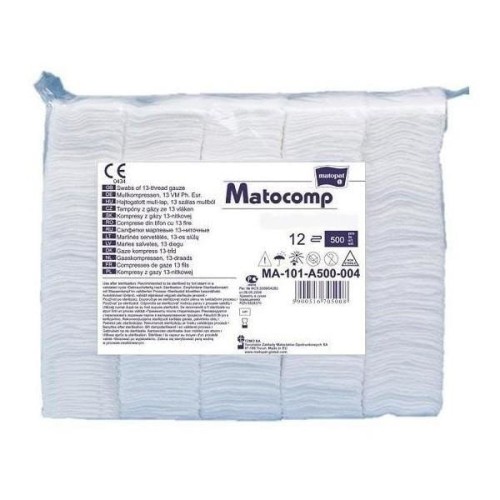 5x5 500 szt Matocomp kompresy niejałowe