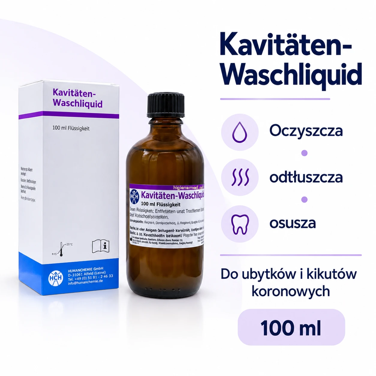 Kavitäten-Waschliquid – profesjonalny płyn do oczyszczania i osuszania ubytków